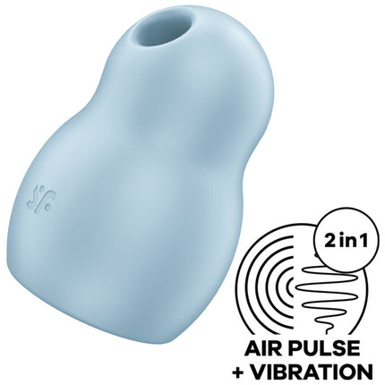 SATISFYER - AIR PULSE PRO TO GO 1 BLEU