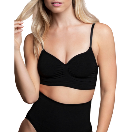 BYE-BRA - MEDIUM CONTROL SOUTIEN-GORGE SANS POINTS NOIR TAILLE M