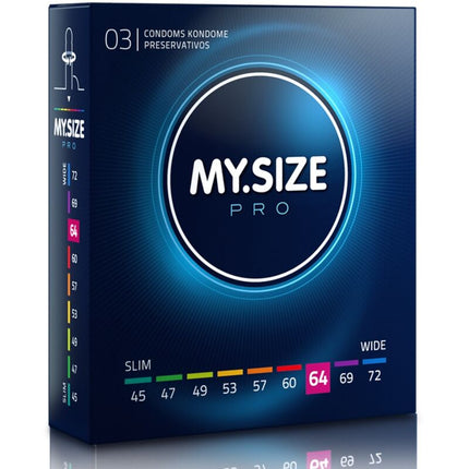 MY SIZE - PRO PRESERVATIFS 64 MM 3 UNITES
