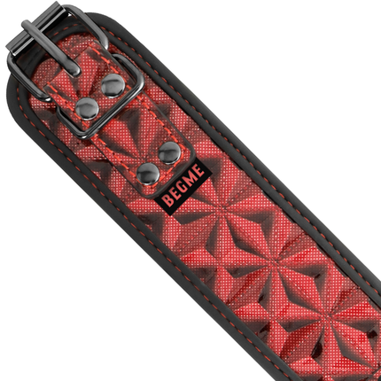 BEGME - COLLIER ÉDITION ROUGE AVEC PINCES  TÉLÉMON AVEC DOUBLURE EN NÉOPRÈNE