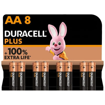 DURACELL - PILE ALCALINE PLUS POWER 100 AA LR6 8 UNIT?