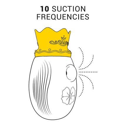 INTENSE - STIMULATEUR DE CLITORIS 10 MODES D'ASPIRATION ET DE LÉCHAGE - BLEU
