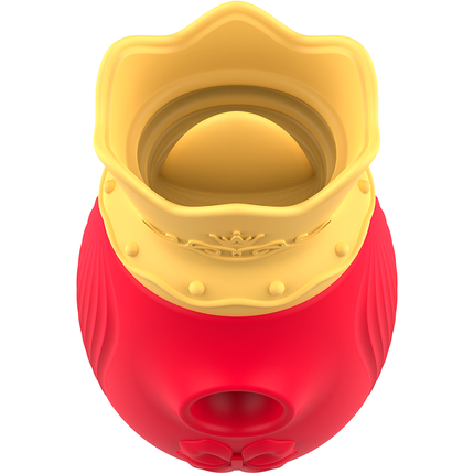 INTENSE - STIMULATEUR CLITORIS 10 MODES D'ASPIRATION ET DE LÉCHAGE - ROUGE