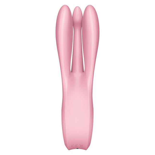 SATISFYER - VIBRATEUR THREESOME 1 ROSE