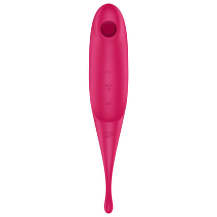 SATISFYER - APPLICATION DE STIMULATEUR ET VIBRATEUR TWIRLING PRO+ VERT