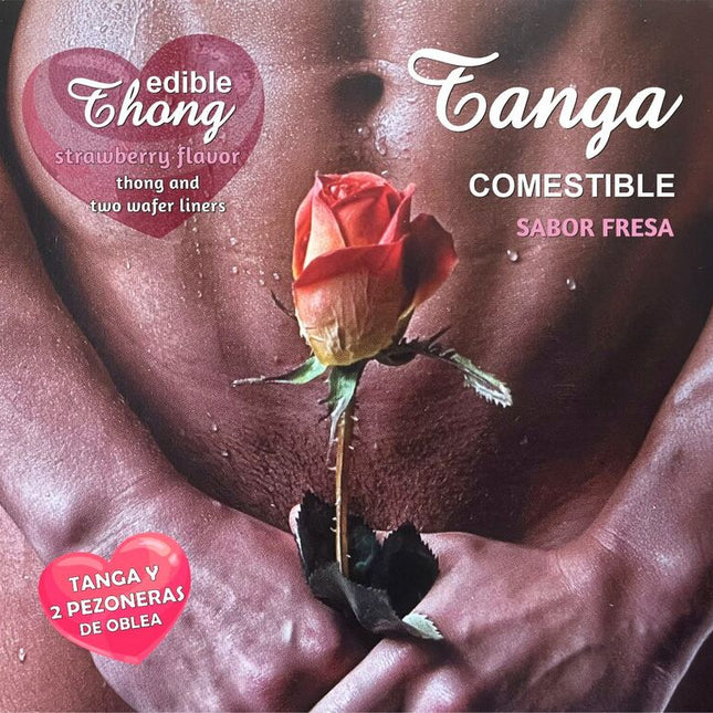 HOTFLOWERS - THONG HOMME+ 2 NIPPLE AZYME FRAISE /es/pt/en/fr/it/