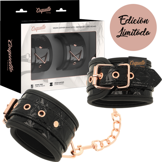 COQUETTE CHIC DESIRE - MENOTTES ÉDITION NOIRE AVEC DOUBLURE EN NÉOPRÈNE