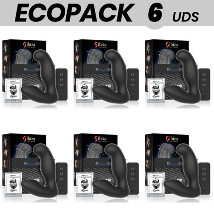 ECOPACK 6 UNITÉS - IBIZA TÉLÉCOMMANDE DE MASSAGE ANAL 10 x 3,5 CM