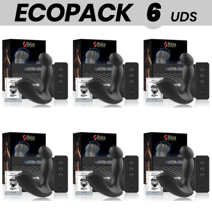 ECOPACK 6 UNITÉS - IBIZA TÉLÉCOMMANDE DE MASSAGE ANAL 11 x 4 CM