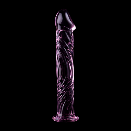 NEBULA SERIES BY IBIZA - MODÈLE 12 GODE EN VERRE BOROSILICATE ROSE 17 CM -O- 3.5 CM