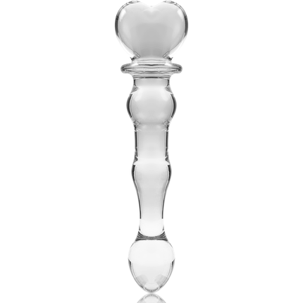 NEBULA SERIES BY IBIZA - MODÈLE 21 GODE EN VERRE BOROSILICATE CLAIR 20.5 CM -O- 3.5 CM
