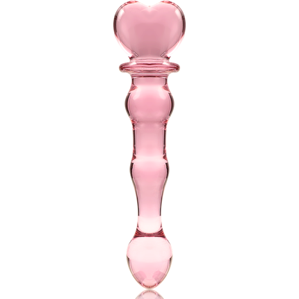 NEBULA SERIES BY IBIZA - MODÈLE 21 GODE EN VERRE BOROSILICATE ROSE 20.5 CM -O- 3.5 CM