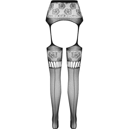 PASSION - COLLANT S030 AVEC JARRETIÈRE NOIRE TAILLE UNIQUE