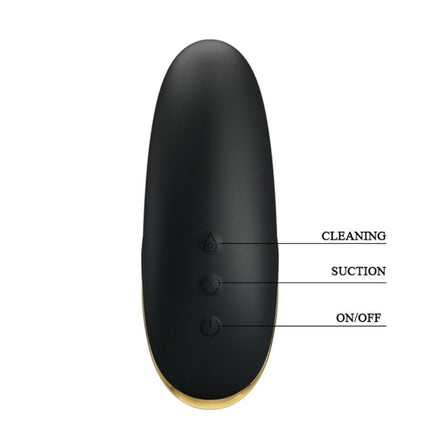 PRETTY LOVE - MASSEUR À ASPIRATION RECHARGEABLE DE LUXE NOIR