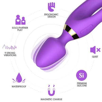 ARMONY - MASSEUR & VIBRATEUR LAPIN VIOLET