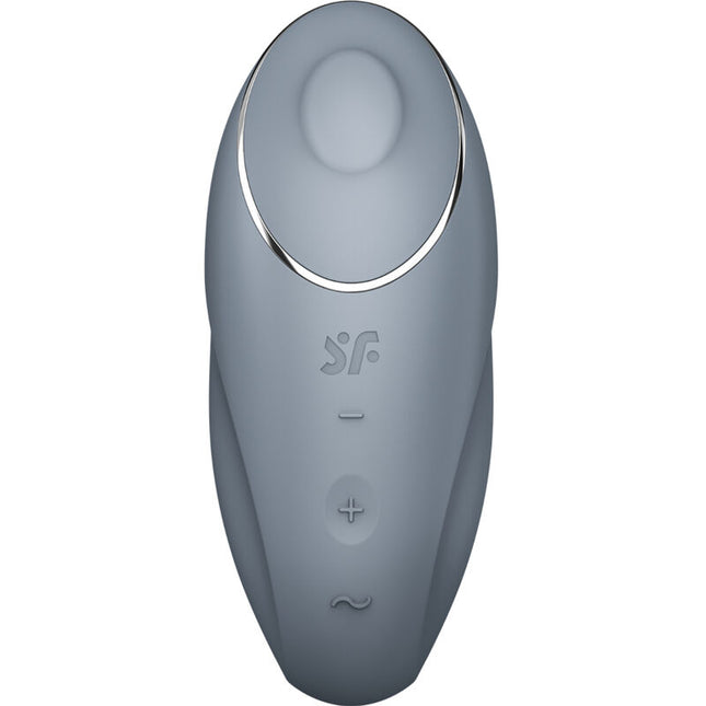 SATISFYER - TAP & CLIMAX 1 VIBRATEUR LAY-ON GRIS