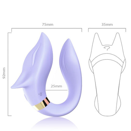 ARMONY - VIBRATEUR FOX POUR COUPLES TÉLÉCOMMANDE VIOLET