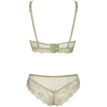 LIVCO CORSETTI FASHION - PINE LC 90667 SOUTIEN-GORGE + CULOTTE KAKI L/XL
