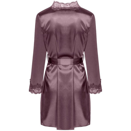 LIVCO CORSETTI FASHION - JACQUELINE LC 90249 ROBE DE CHAMBRE + CHEMISE + CULOTTE VIOLET S/M