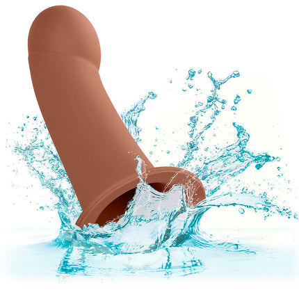 CALEXOTICS - EXTENSION PERFORMANCE MAXX AVEC HARNAIS PEAU BRUN