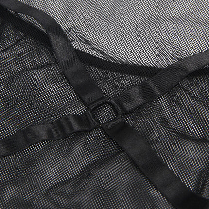 SUBLLIME - ROBE TRANSPARENTE  DOS LIQUIDE NOIR S/M