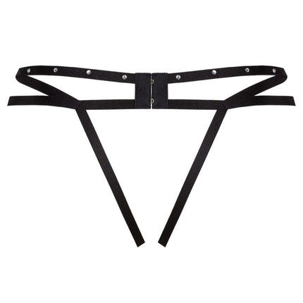 LIVCO CORSETTI FASHION - STRING NOMADE SANS CROTCHLESS NOIR