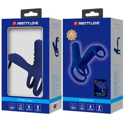 PRETTY LOVE - ANNEAU VIBRANT ELISH AVEC EXTENSION BLEU