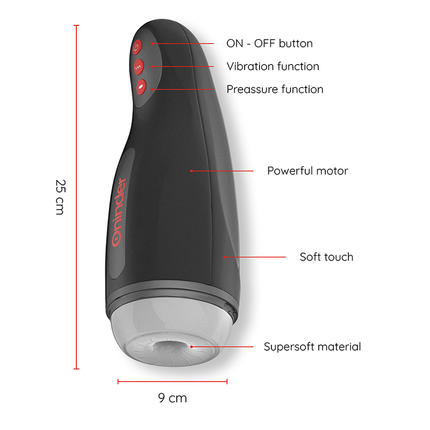 ONINDER - MASTURBATEUR RECHARGEABLE POUR HOMME SEOUL 10 VITESSES - APPLICATION GRATUITE
