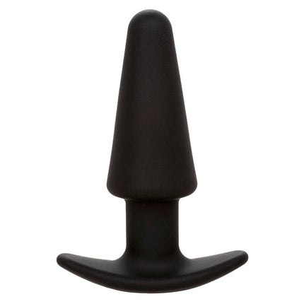 CALEXOTICS - ROCK BOTTOM TAPERED ANAL PLUG 10 VIBRATIONS SILICONE NOIR