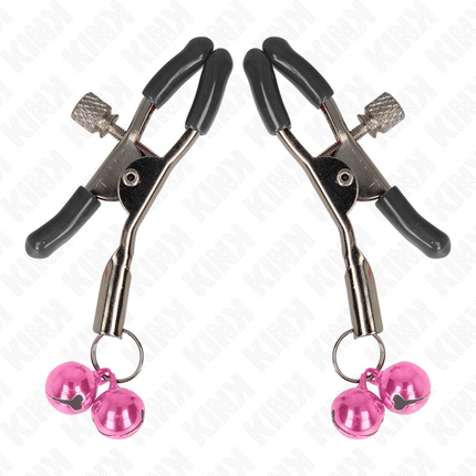 KINK - PINCE À METON DOUBLE CLOCHE ROSE 6 CM