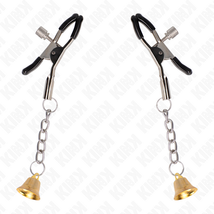 KINK - PINCES À TÉLÉMON PENDENTIF CLOCHE OR 6 CM