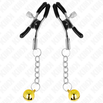 KINK - PINCES À METON PENDENTIF JINGLE BELL OR 6 CM