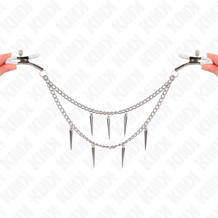 KINK - PINCES À METELIER AVEC CHAÎNES À POINTES 30 CM