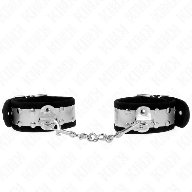 KINK - APPUI-POIGNETS FINS NOIR / ARGENT 30 X 4 CM