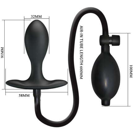 PRETTY LOVE - PLUG ANAL GONFLABLE NOIR