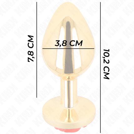 KINK - PLUG ANAL OR ROSE ROUGE TAILLE L