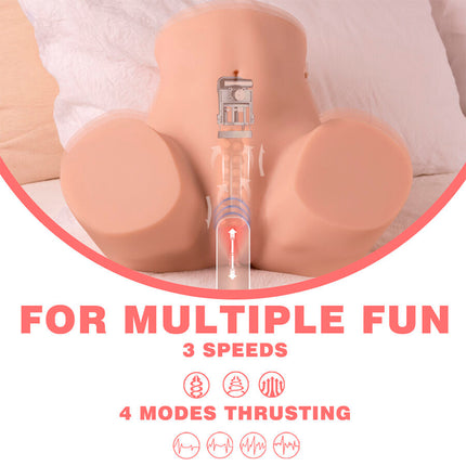 XISE - DANAE MASTURBATEUR VAGINAL RÉALISTE À VIBRATION MULTI-POSITIONS