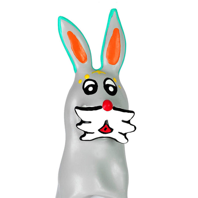 CONDOMERIE - PRÉSERVATIFS FANTAISIE PEINTS À LA MAIN EN FORME DE LAPIN XL