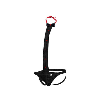 MOB - SMOKING AVEC STRING EN DENTELLE TAILLE L/XL