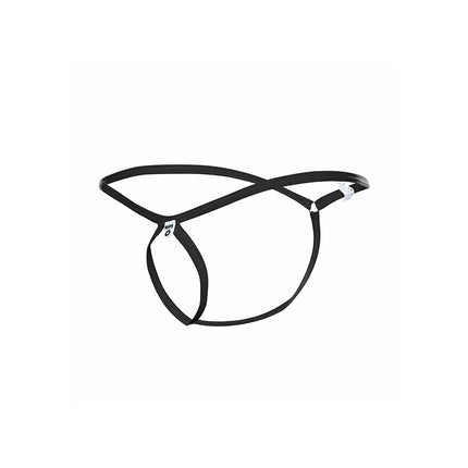 MOB - STRING NOIR EN FORME DE LARME TAILLE S/M