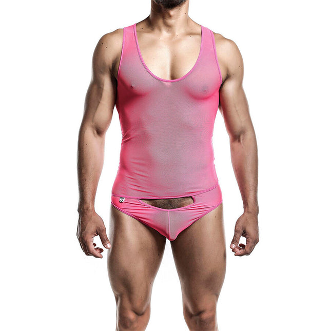 MOB - BODY TRANSPARENT ROSE TAILLE S/M