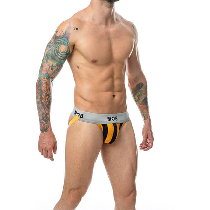 MOB - JOCK CLASSIQUE À RAYURES ORANGE TAILLE XXL