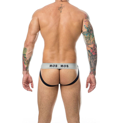 MOB - JOCK BLANC À RAYURES CLASSIQUES TAILLE L