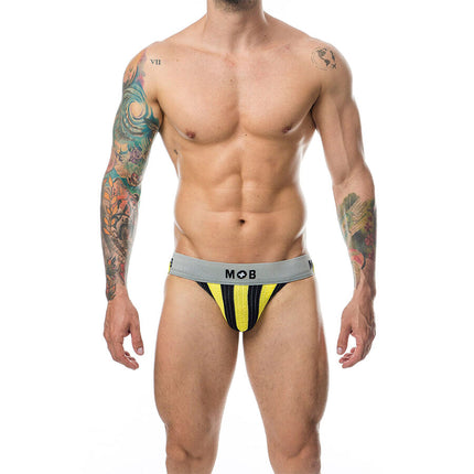 MOB - JOCK CLASSIQUE À RAYURES JAUNE TAILLE M