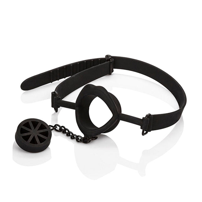 CALEXOTICS - SCANDAL BÂILLON AVEC PLUG EN SILICONE NOIR