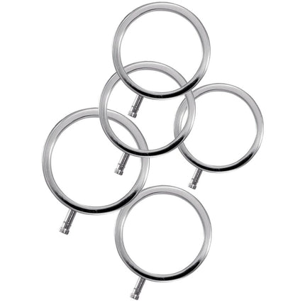 ELECTRASTIM - ELECTRARINGS ANNEAUX PÉNIS EN MÉTAL PACK DE 5