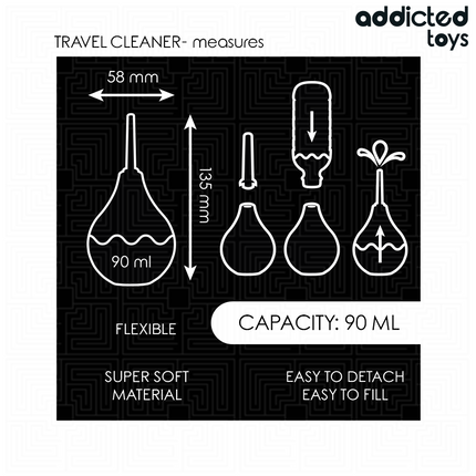 ADDICTED TOYS - NETTOYANT ANAL DE VOYAGE TAILLE S 90 ML