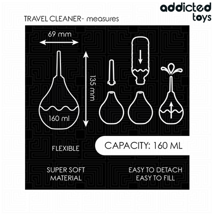 ADDICTED TOYS - NETTOYANT ANAL DE VOYAGE TAILLE M 160 ML