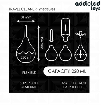 ADDICTED TOYS - NETTOYANT ANAL DE VOYAGE TAILLE L 220 ML