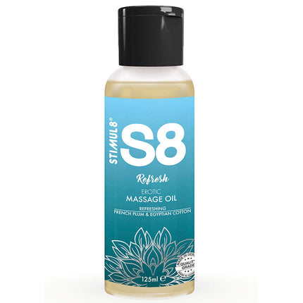STIMUL8 - S8 REFRESH HUILE DE MASSAGE AU COTON 125 ML